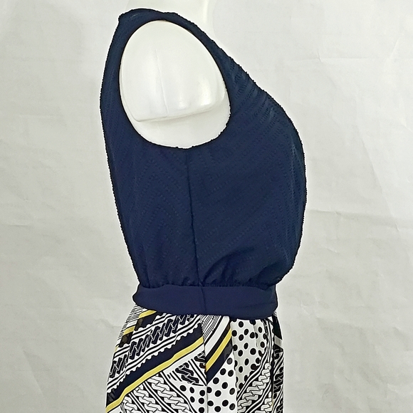 AB Studio Hanky Hem Sleeveless Summer Dress Medium - Picture 3 of 5